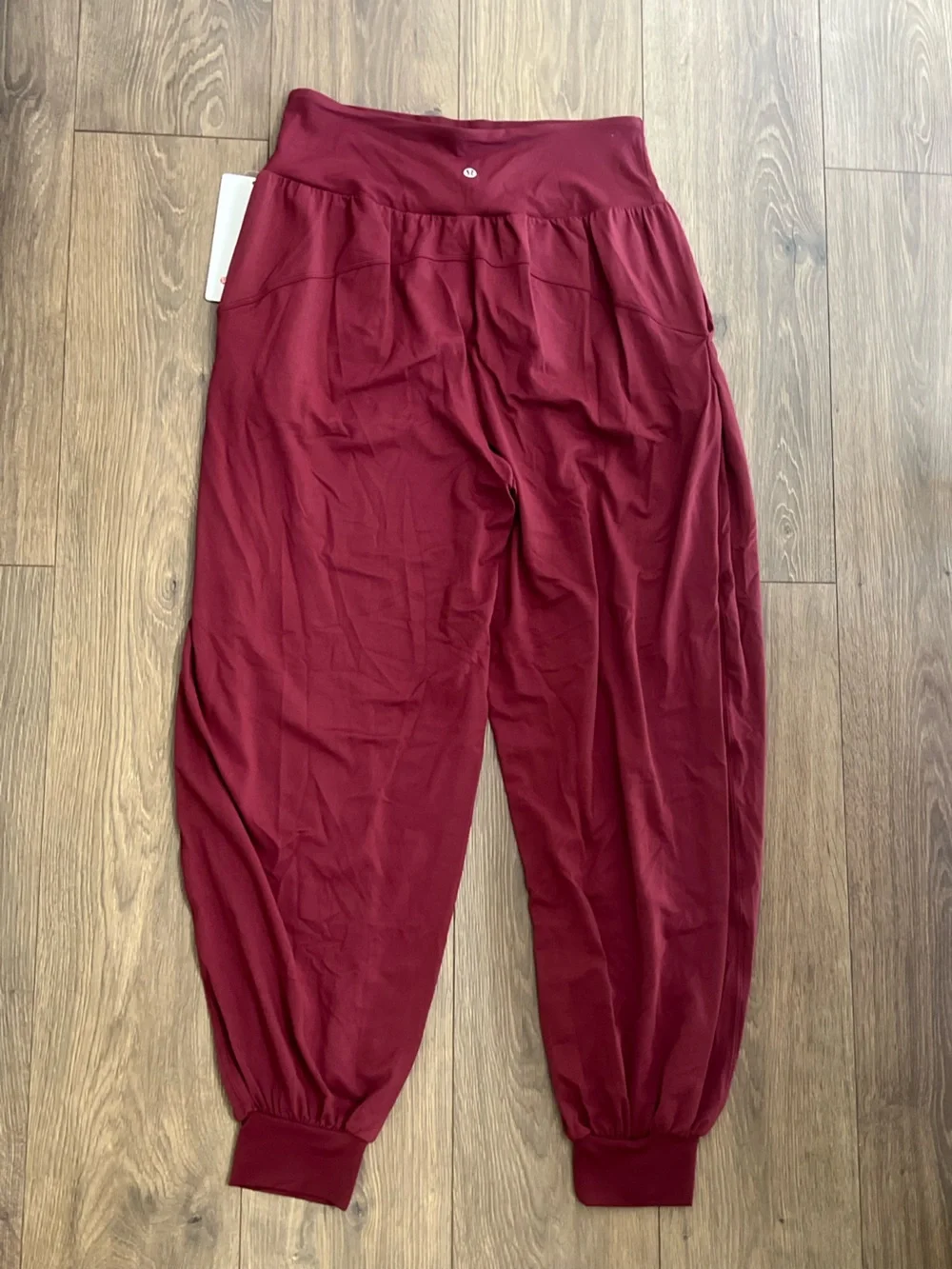NWT Lululemon Rulu Drapey Oversized High Rise Jogger Burgundy Bay